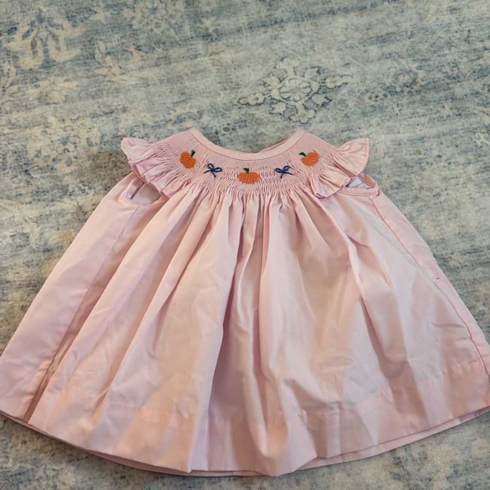 The Beaufort Bonnet Company Pink Dress with Embroidered Details